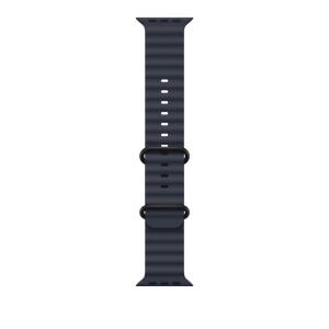 49mm Navy Ocean Band - Black Titanium Finish